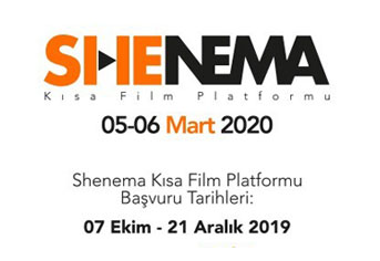 Shenema İstanbul Uluslararası Kısa Film Platformu etkinliği 5-6 Mart 2020 tarihlerinde gerçekleşecek görseli