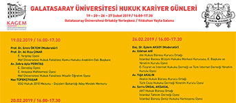 Galatasaray Üniversitesi Hukuk Kariyer Günleri duyuru görseli